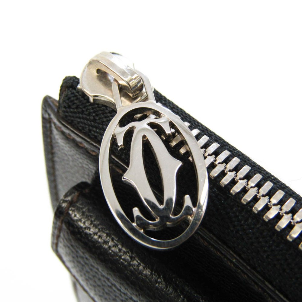 CARTIER Les Must Card Case L3001124 Women,Men Goatskin Coin Purse/coin Case Blac - Picture 7 of 10